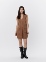 SOFIE SCHNOOR - S243450 - Kjole - Camel