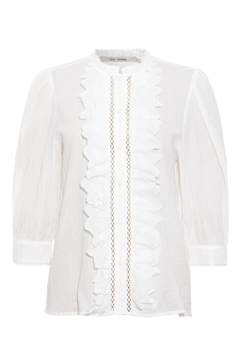 RUE DE FEMME - 216-9150-11 Florentina skjorte - Hvid