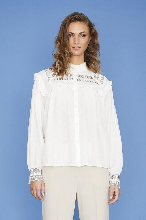 RUE DE FEMME - 233-6775-10  Zena skjorte - Hvid
