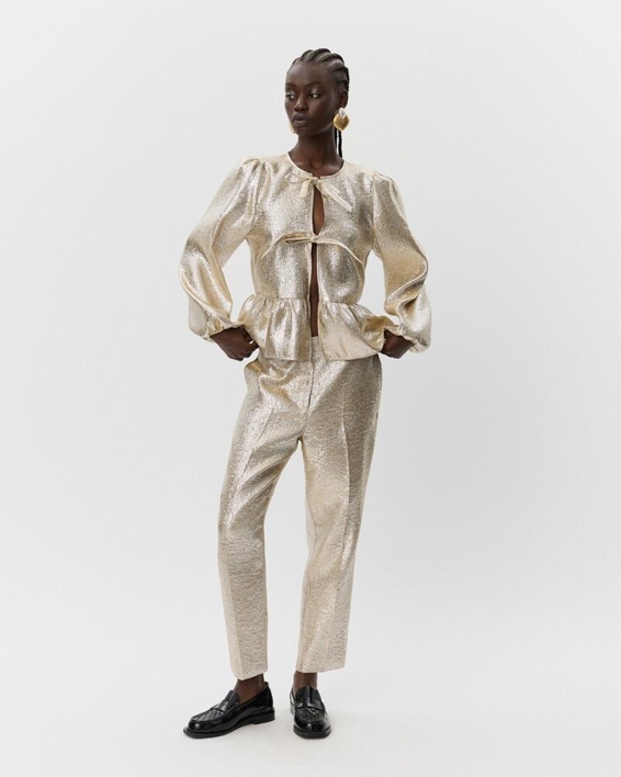 SOFIE SCHNOOR - S254251 - Bluse - Guld