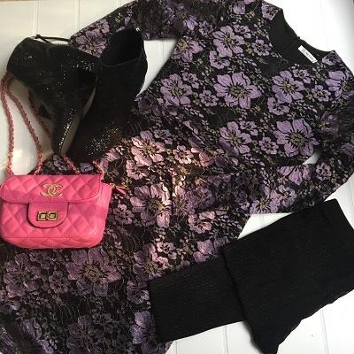 GESTUZ - Lana short dress - Purple Haze