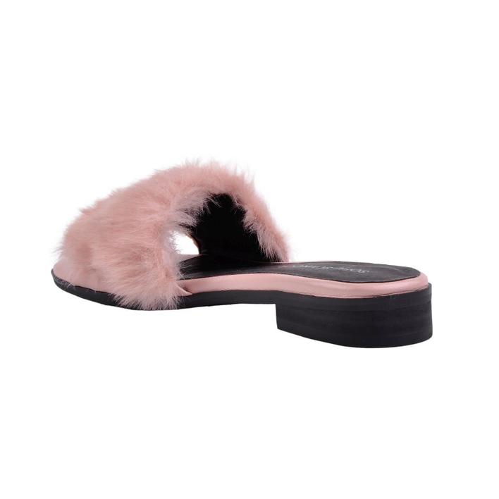 SOFIE SCHNOOR - S182690 - Feminin slippers med pels - Rosa