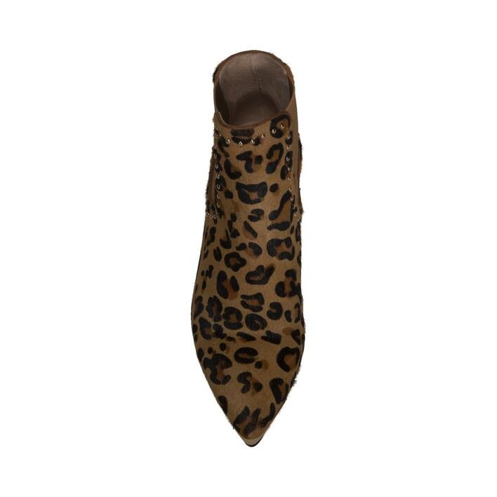 SOFIE SCHNOOR - S193717 Puk leo - Læder støvle Leopard - Brun
