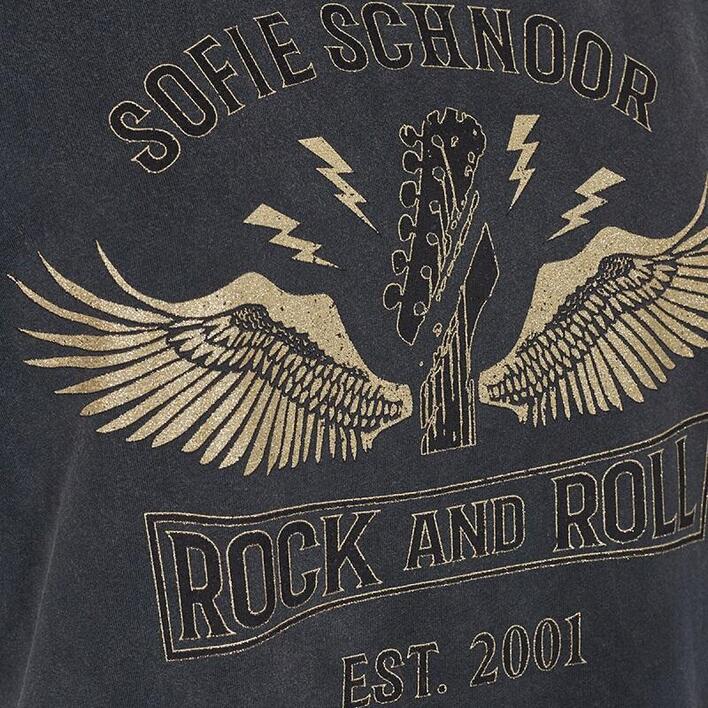 SOFIE SCHNOOR - S204282 - Cady  T-shirt - Sort