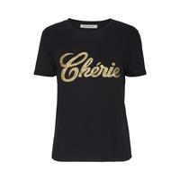 SOFIE SCHNOOR - S184282 - T-shirt Cherie - Sort