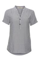 RUE DE FEMME - 201-8026-10 New Doodle SS bluse - Blå